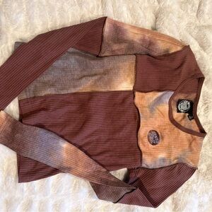 Tie-Dye Long Sleeve Top